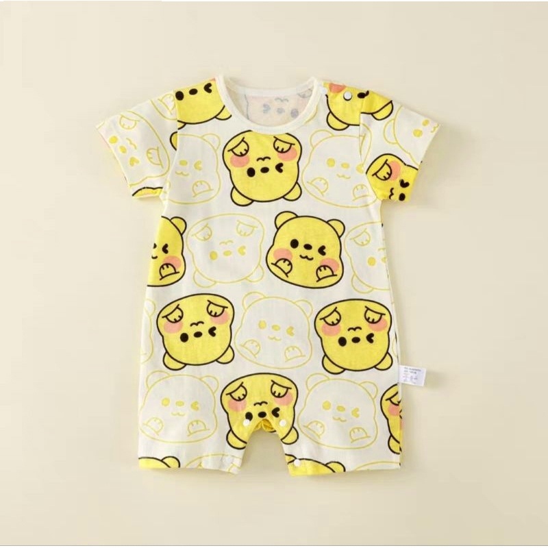 [Vải Thun lạnh] Body đùi liền thân bodysuit cộc tay cho bé, bộ body bé sơ sinh cho bé 0-12M SLH42