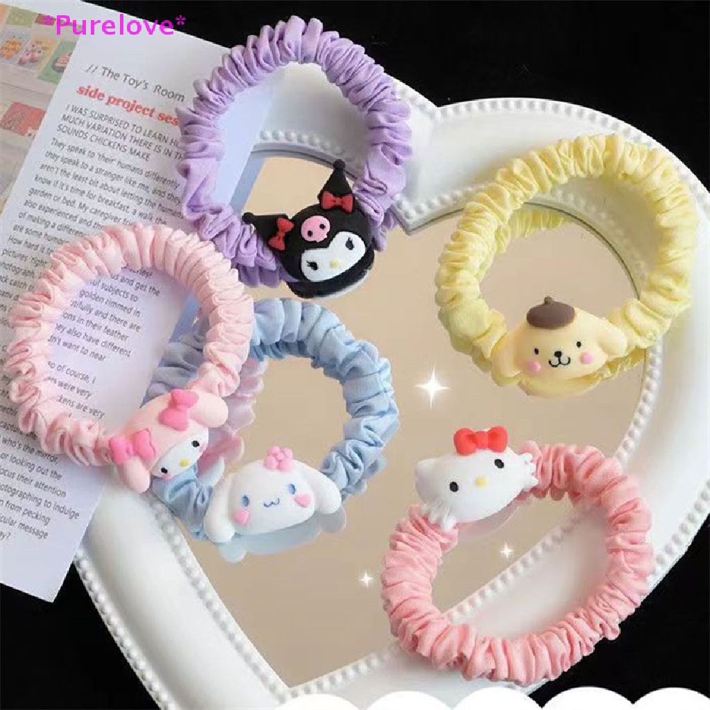 Dây Buộc Tóc Co Giãn Hình Động Vật Hoạt Hình Đáng Yêu Cho Nữ Mới