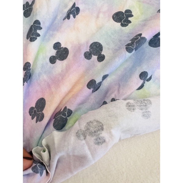 Vải thun cotton 2c Hàn loang hình mickey