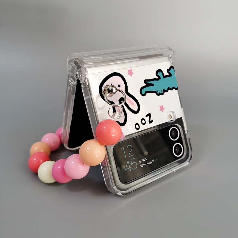 Ốp Điện Thoại pc Cứng Trong Suốt Chống Sốc Họa Tiết Hoạt Hình Cho samsung galaxy z flip 4 flip 3 5g