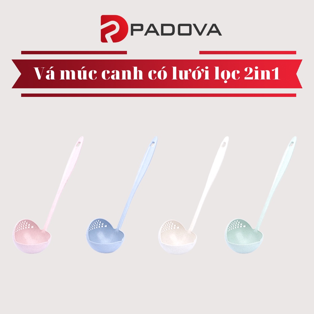 Vá Múc Canh 2in1 Có Lưới Thoát Nước Tiện Dụng Cho Ăn Lẩu Lúa Mạch PADOVA 6961
