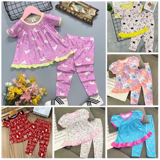 9-21kg bộ thun borip tay ngắn quần dài babydol bé gái dễ thương 891
