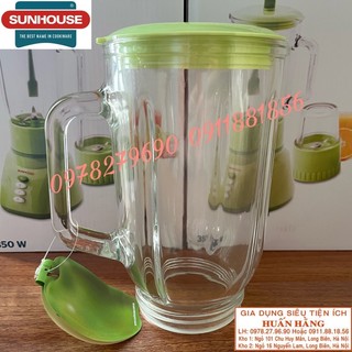 CỐI THUỶ TINH / NHỰA TO MÁY XAY SINH TỐ 1 LÍT CHÍNH HÃNG SUNHOUSE SHD5112 SHD5115 SHD5111