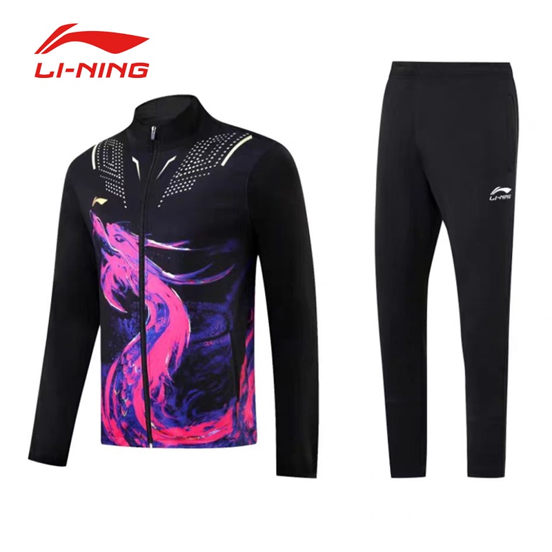 Li Ning Áo Khoác Chơi Cầu Lông / tennis Giữ Ấm 3681 Cho Người Lớn Và Trẻ Em