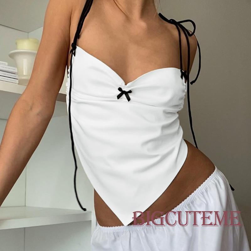 Áo Hai Dây Cổ Chữ V Thời Trang Gợi Cảm Cho Nữ