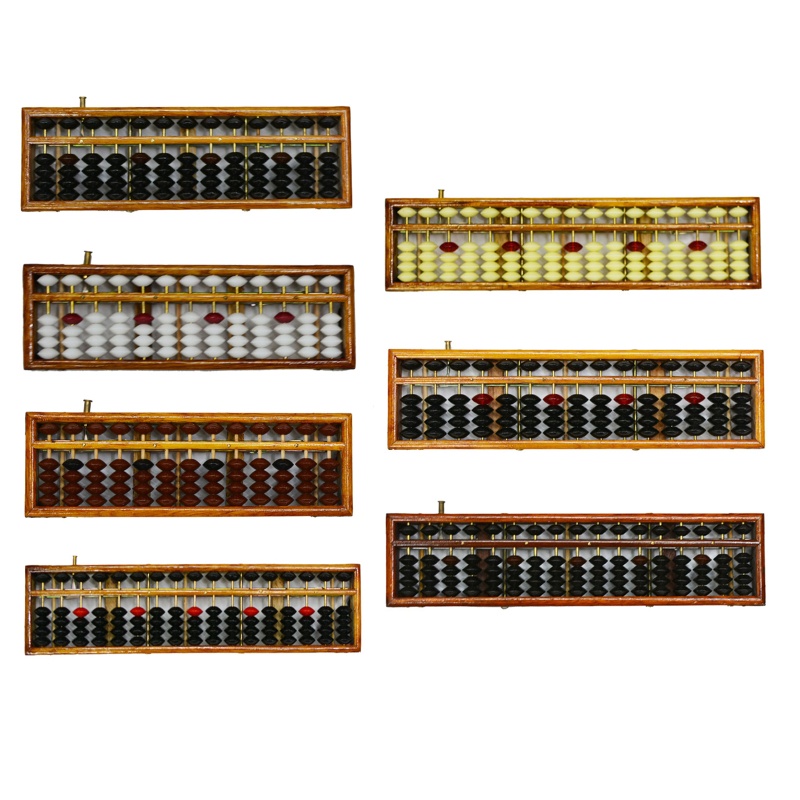 Bàn Tính Truyền Thống Trung Quốc Kèm Nút Bấm Đặt Lại Được Dành Cho Trẻ Em