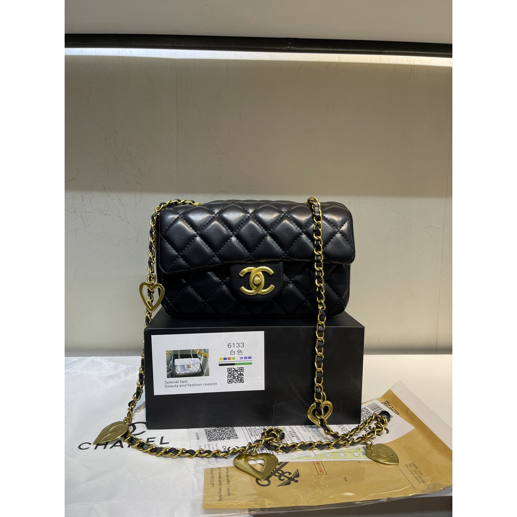 Túi Xách Channel dây tim Full box Túi Xách Thời Trang Nữ hàng Quảng Châu