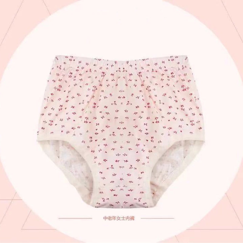 Quần Lót Cotton Lưng Cao Plus Size Cho Phụ Nữ Trung Niên