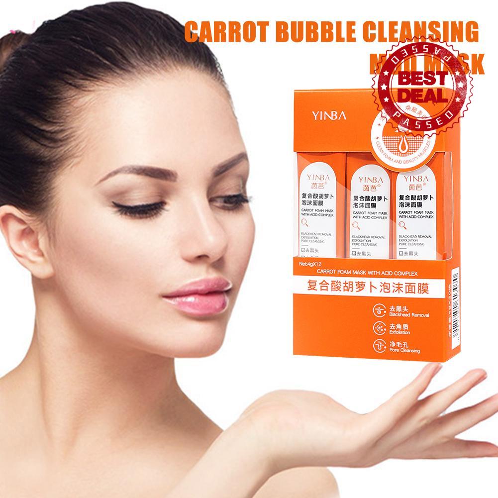 Mặt Nạ Bùn Cà Rốt Tạo Bọt Chăm Sóc Da Mặt P5T0