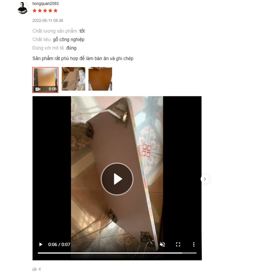 Bàn Học Sinh Vân Gỗ Chân Bóp - Màu Vân Gỗ