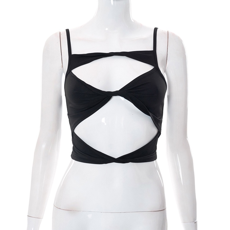 Áo Hai Dây CY03 Ôm Dáng Màu Trơn Thời Trang Mùa Hè Cho Nữ