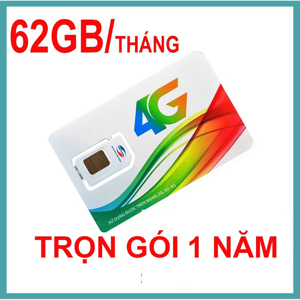 Sim 4G Viettel 12ST60N tặng 2GB/ngày 62GB/tháng Sim nghe gọi được - Tặng 1 năm không nạp