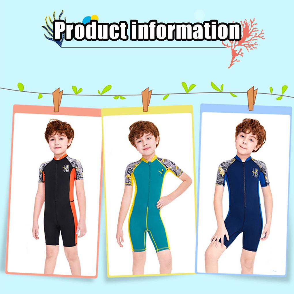 Bộ Đồ Bơi Lặn Thoáng Khí Nhanh Khô Có Khóa Kéo Sau Lưng Dành Cho Trẻ Em