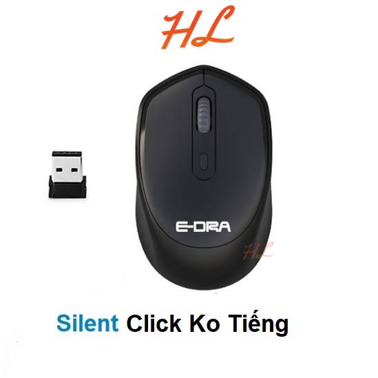 Chuột Không Dây E-DRA EM603W Không Ồn (Silent Switch) - BH 12 Tháng Chính Hãng - Hưng Long PC