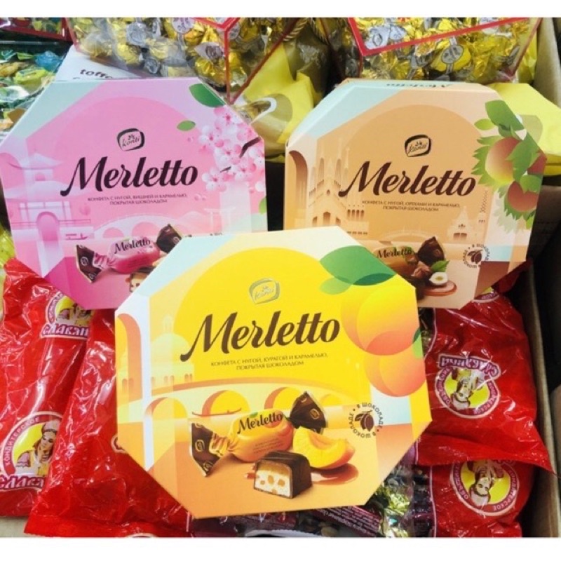 Kẹo Socola Merletto Của Nga Hộp 150g HSD 11/05/2023