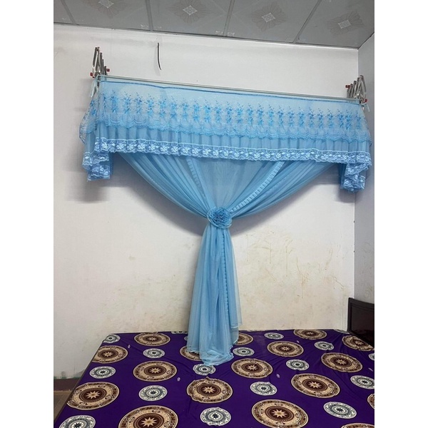 Không kèm khung-Màn,mùng khung xếp gọn ốp ren lạnh thay thế loại 1