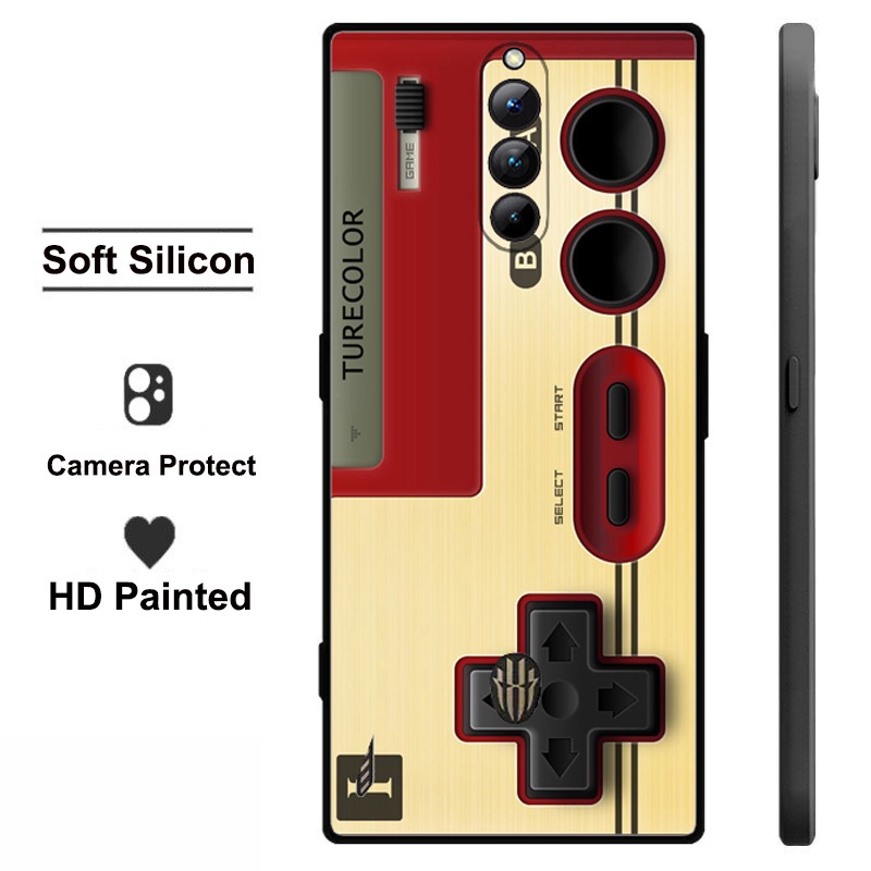 Dành Cho ZTE Nubia Red Magic 8 Pro Ốp Lưng Magic8Pro NX729J Retro Điện Thoại TPU Fundas Dành Cho Nub