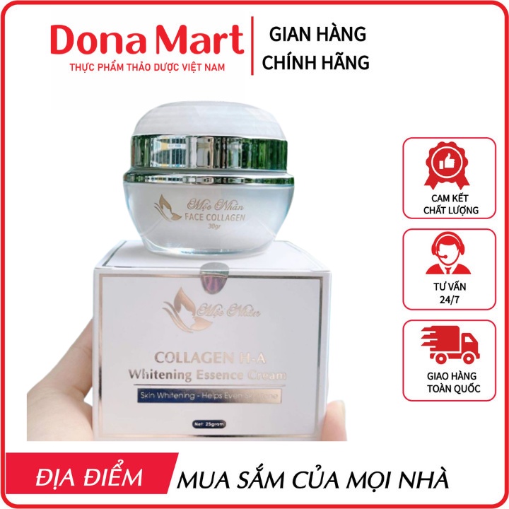 Kem Dưỡng Face Collagen HA Mộc Nhân Dưỡng Trắng, Làm Đều Màu Da 30gr