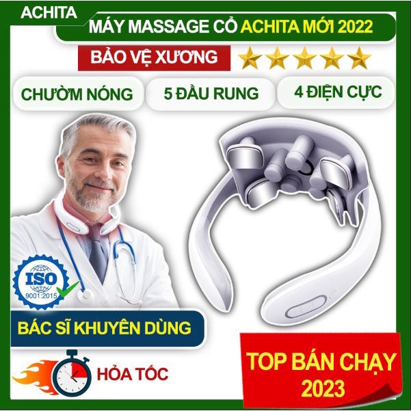 Máy massage cổ ACHITA M60 8 thủ pháp chuyên sâu đỉnh cao trị đau nhức cổ hiệu quả -Shop 3B Mart