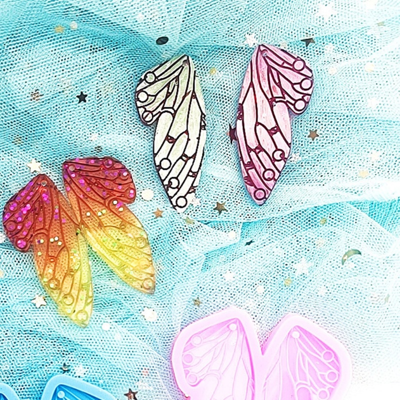 Khuôn Silicone Làm Móc Khóa Hình Đôi Cánh