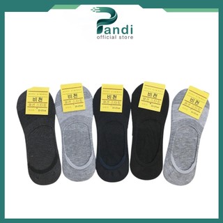 Tất Lười Nam PANDI Silicon Chống Tụt Gót Kháng Khuẩn Khử Mùi Siêu Thông Hơi Thoáng Khí