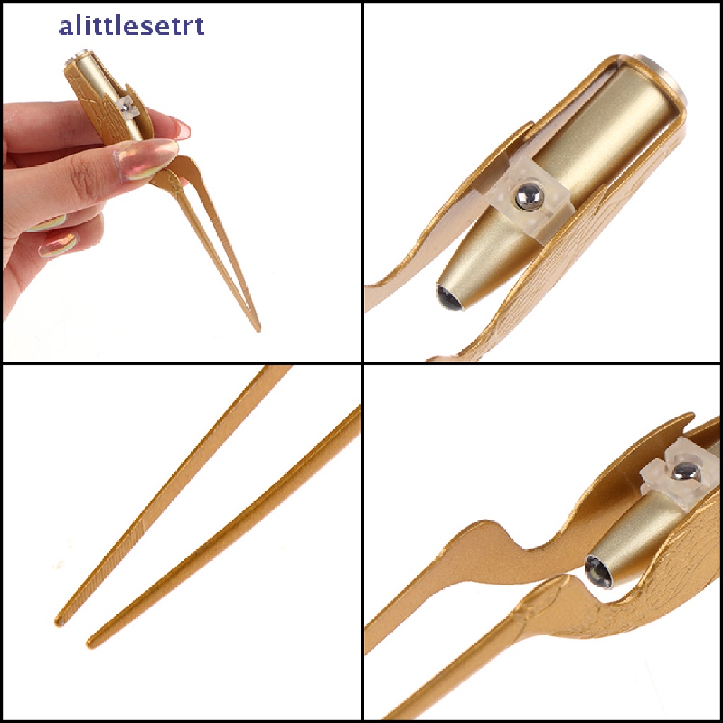 Nhíp Inox Gắn Đèn Pin Chuyên Dụng Cho Vệ Sinh Tai / Mũi