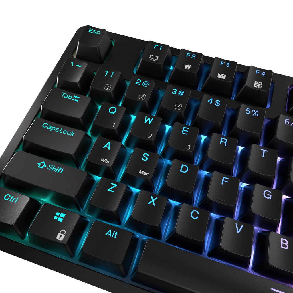 Bàn phím máy tính cơ ROYAL KLUDGE RK87 không dây 87 phím TKL TECLADO có đèn nền RGB hỗ trợ chơi game cắm ngay