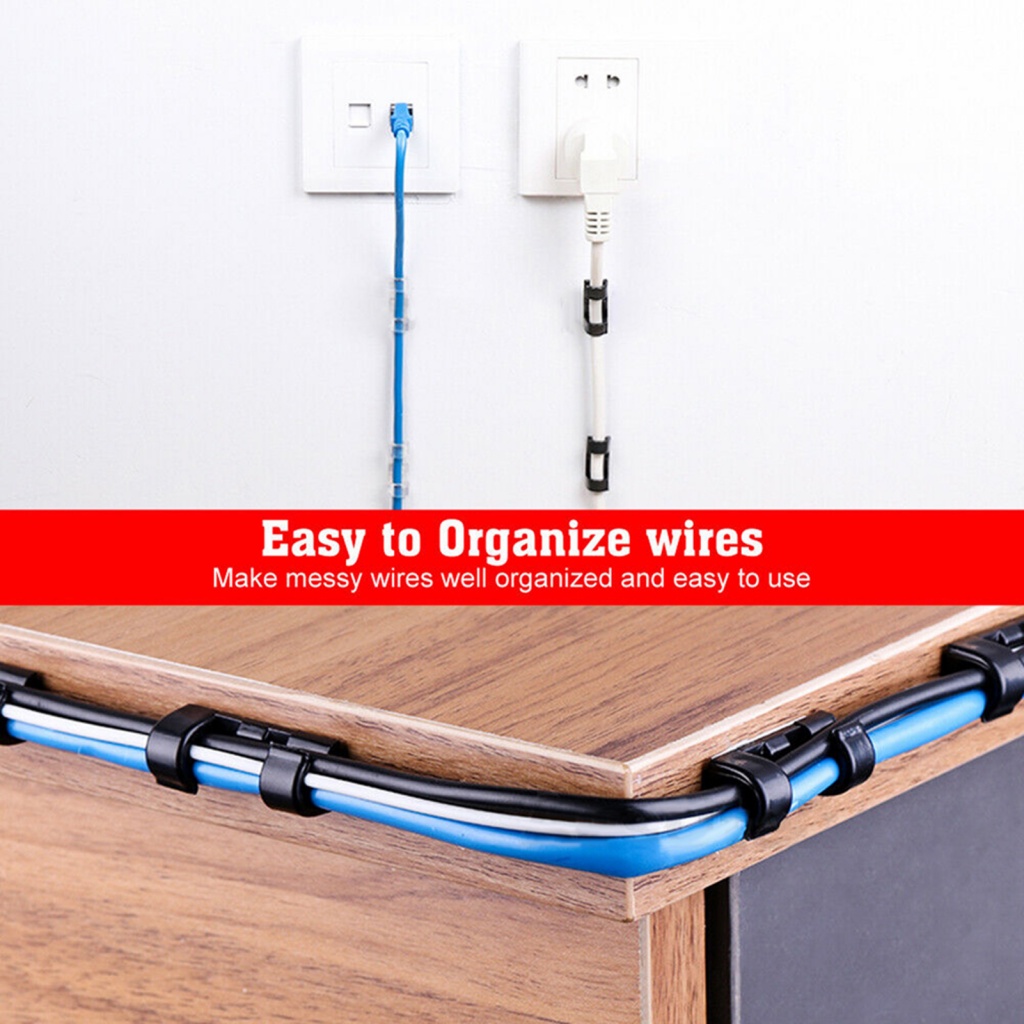 Set 20/ 40 giá đỡ kẹp dây cáp LENOVO tự dính