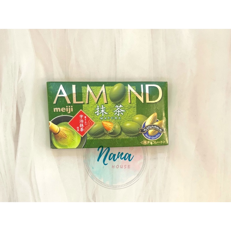 Socola bọc hạnh nhân Meiji Almond vị Trà xanh 58g nội địa Nhật Bản - bill hàng chuẩn ✈️ từ Nhật về