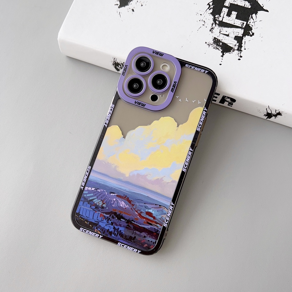 Ốp Điện Thoại Tpu Dẻo Trong Suốt Họa Tiết Đôi Mắt Thiên Thần Độc Đáo Cho iphone 14 13 12 11 pro max x xr xsmax