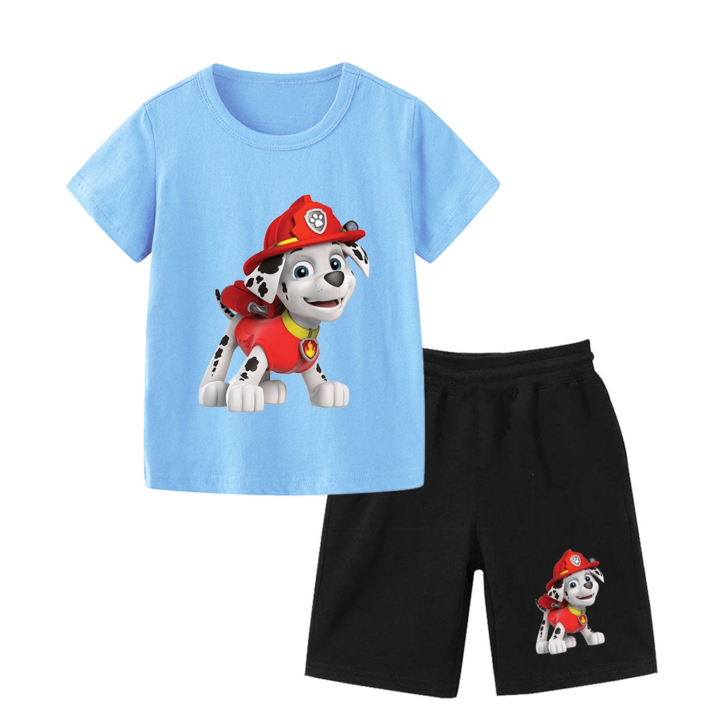 Bộ Đồ cho bé trai và bé gái in hình Đội Chó Cứu Hộ Paw Patrol dễ thương, chất liệu thun lạnh mềm mịn NTShirt 10
