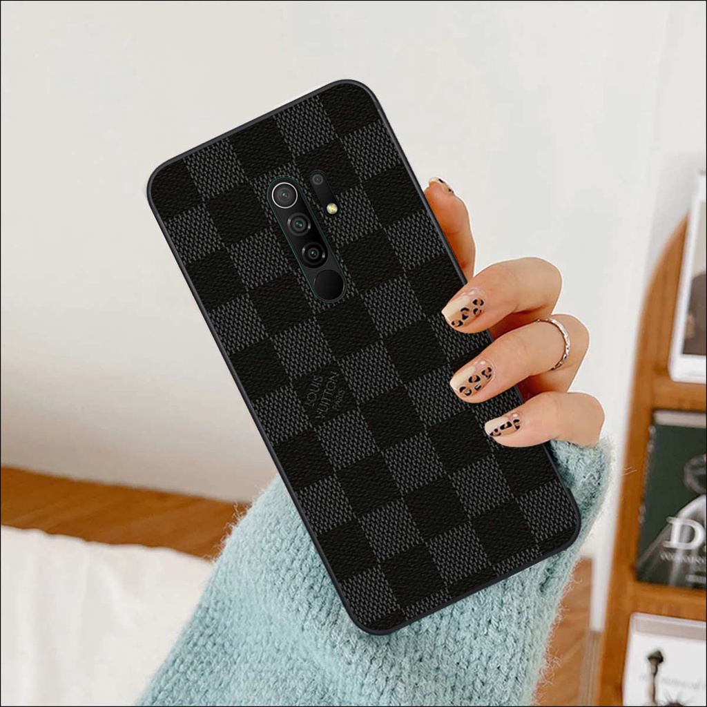 Ốp lưng Xiaomi Redmi 9 hình caro, thời trang hàng hiệu cao cấp, vỏ ốp rẻ đẹp