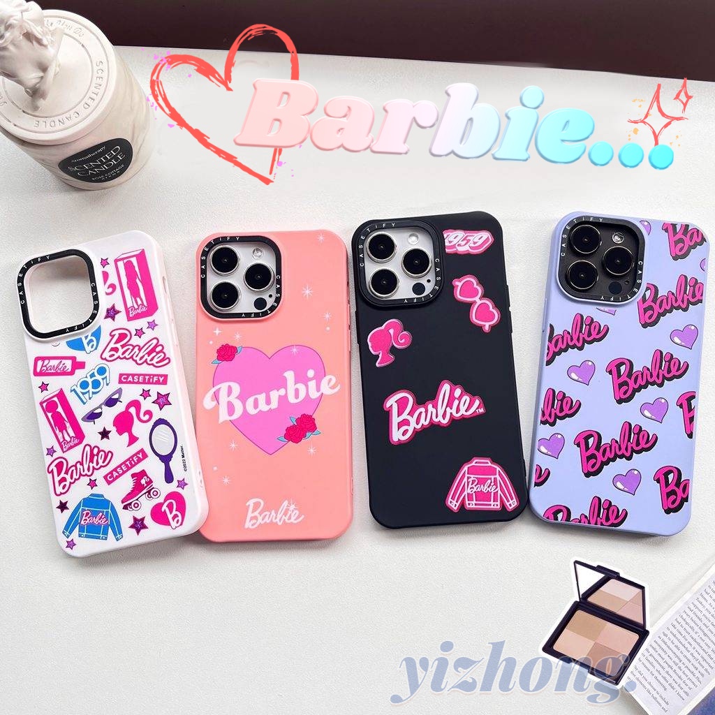 Ốp Điện Thoại tpu Mềm Chống Trầy Chống Rơi Chống Bụi In Hình barbie Màu Hồng Cổ Điển Cho iphone 15 14pm 11 13 12 pro max