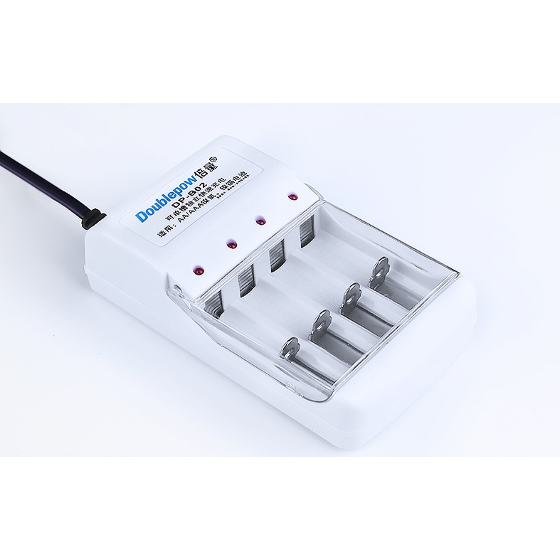 Bộ sạc pin AA-AAA 4 khe chính hãng Doublepow DP-B02 bộ sạc pin tiểu