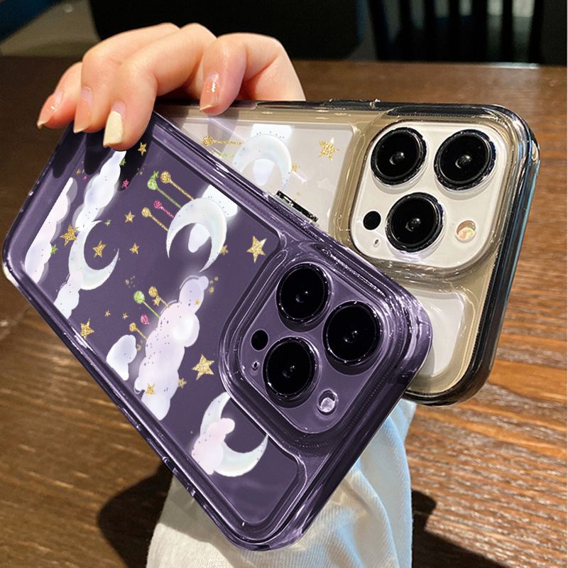 Ốp Điện Thoại Silicon TPU Mềm Trong Suốt Họa Tiết Hoạt Hình Chống Sốc Cho IPhone 14 11 13 12 Pro XS Max XR X Casing 8 7 6S Plus