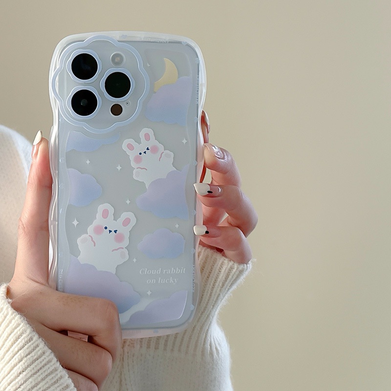 Ốp Điện Thoại Trong Suốt Hình Thỏ Hoạt Hình Cho iphone7 / 7plus / 8 / 8plus / x / xs / 11 / 12 / 13 / 14 / pro / max / plus / promax