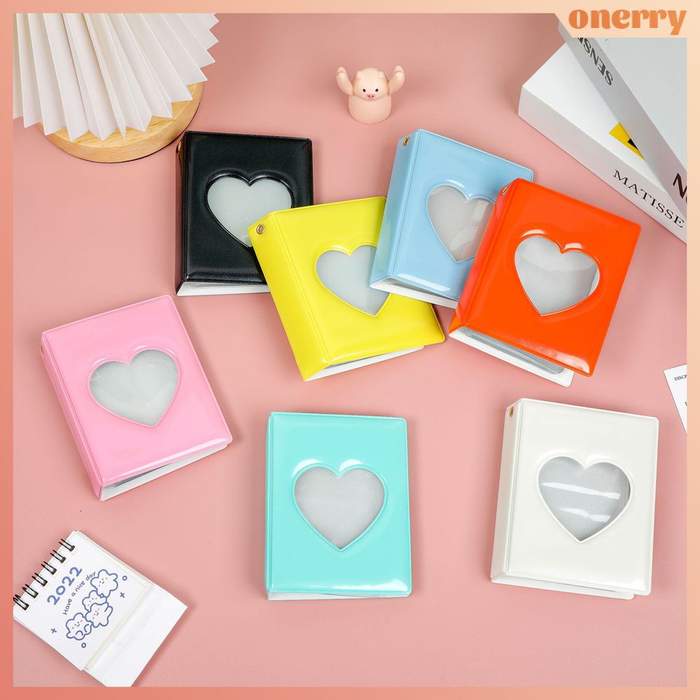Hộp Đựng Thẻ Ảnh Màu Trơn 3Inch Album Ảnh Chất Kết Dính Kpop Hàn Quốc 32 Ngăn Album Polaroid Sách Sưu Tập Instax Thần Tượng Đuổi Theo Ngôi Sao Onerryvn