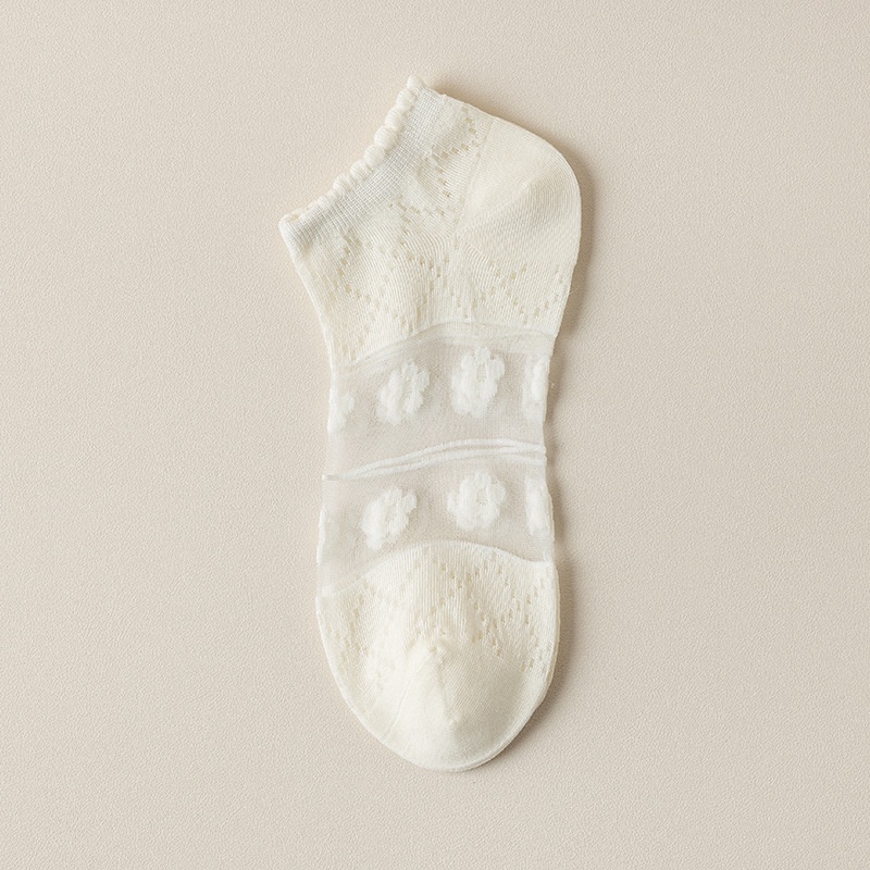 Vớ Cotton Mỏng Thoáng Khí Thấm Hút Mồ Hôi Phong Cách Nhật Bản Cho Nữ