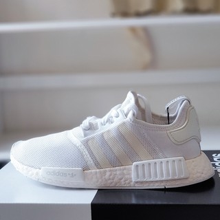 Giày -adidas nmd r1 white black, size 40, real 2hand