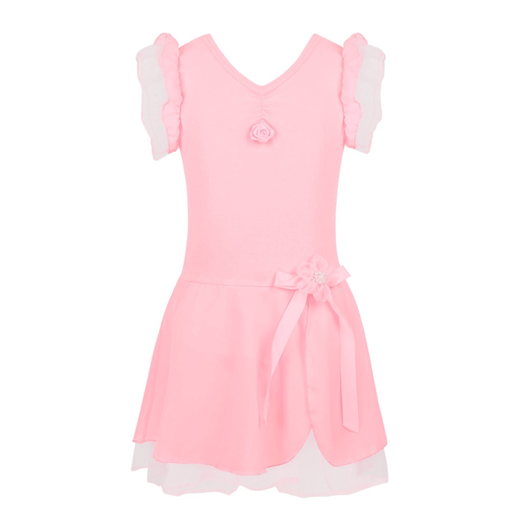 Váy khiêu vũ múa ba lê Tutu cho bé gái Leotard Trang phục lạ mắt SZ 2-12