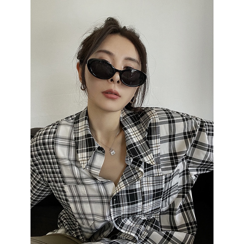 Áo Sơ Mi Dáng Rộng Họa Tiết Kẻ Sọc Thiết Kế Mới Thời Trang Mùa