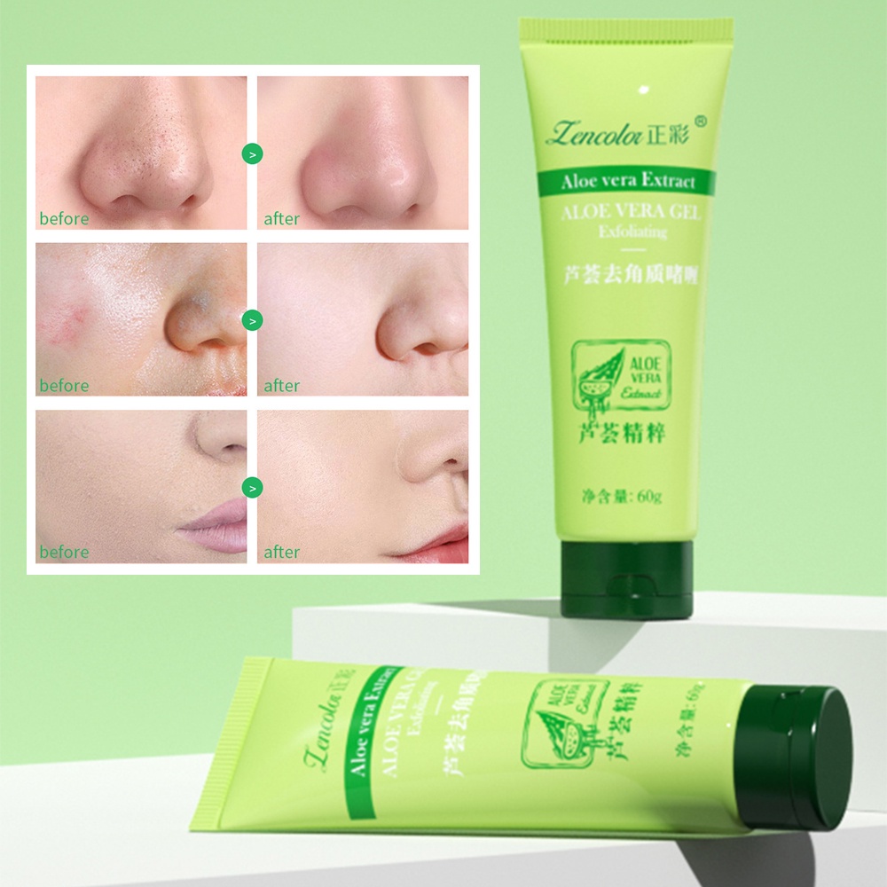 Gel Tẩy Tế Bào Chết ZENCOLOR Chiết Xuất Lô Hội Dưỡng Ẩm Làm Sạch Sâu Và Làm Sáng Da