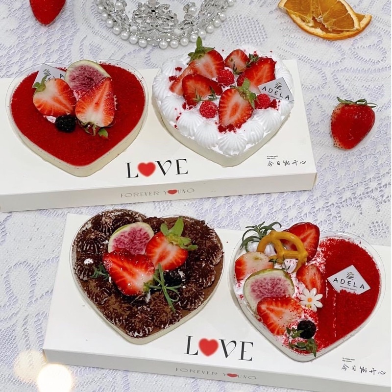 Bánh sinh nhật mini hình tim - bento cake ADELA Bakery