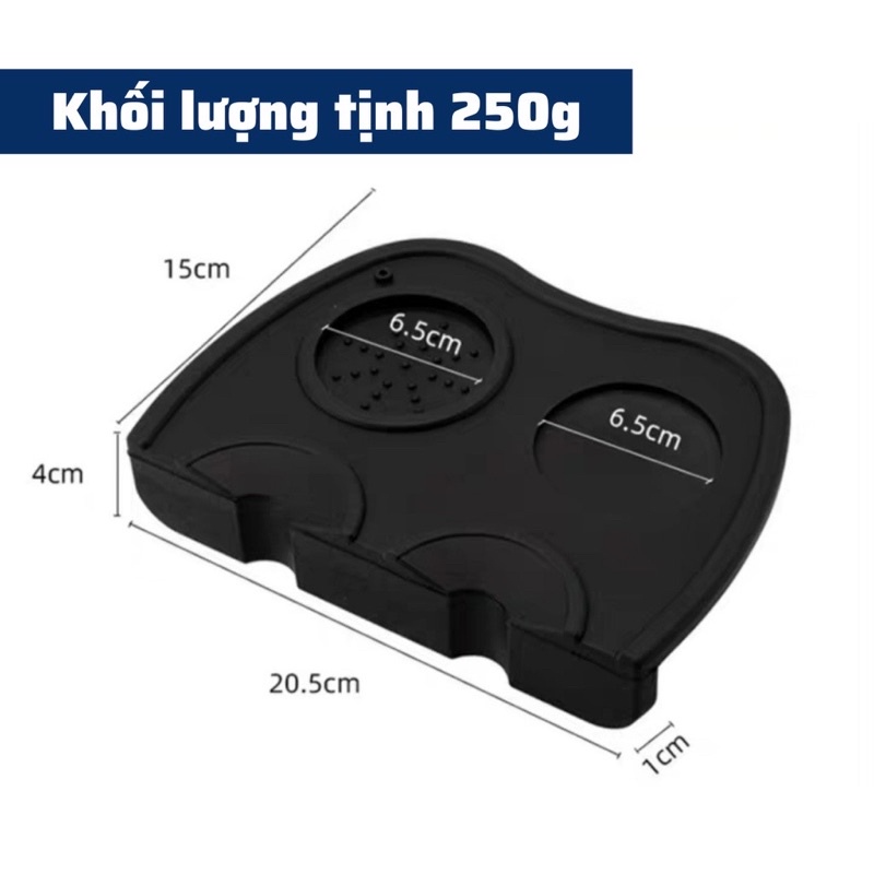 Miếng lót tamper, tay nén cao su ( chất liệu dẻo dai, kích thước chuẩn)