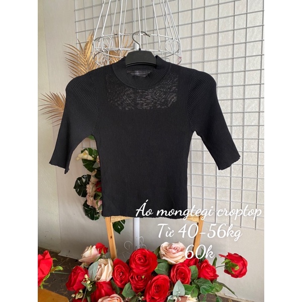 Áo mongtegi dáng croptop
