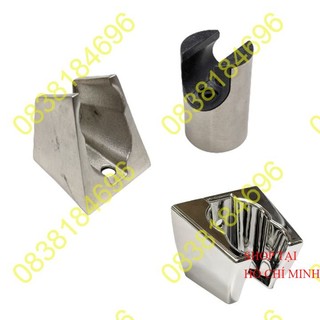 GÁC TREO VÒI SEN TẮM - VÒI XỊT. Đế cài sen cài vòi xịt vệ sinh, nhựa si inox sáng bóng