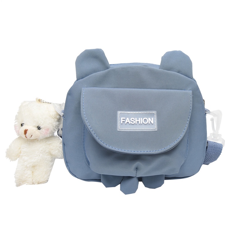 Túi Vải Đeo Chéo Hình Gấu Dễ Thương Cho Nữ