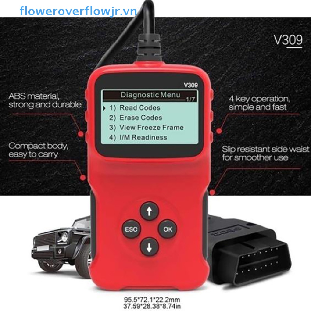 Dụng Cụ Kiểm Tra Dữ Liệu Tự Động FJR V309 EOBD Áo Khoác Thời Trang Trẻ Trung Cá Tính