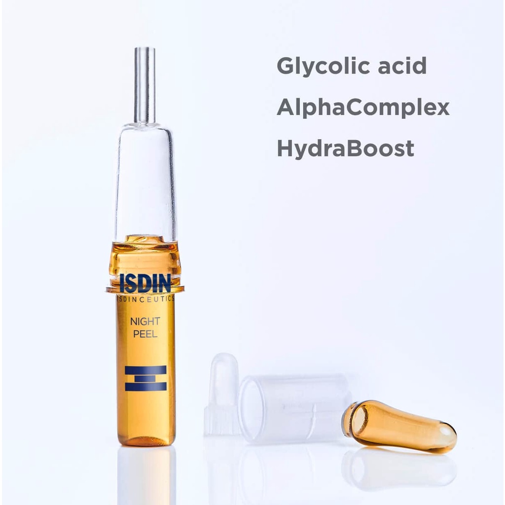 [DATE 48H SAU KHI MỞ NẮP] Set peel da tái tạo ISDIN Isdinceutics Night Peel 10 ống x2ml (Tây Ban Nha)