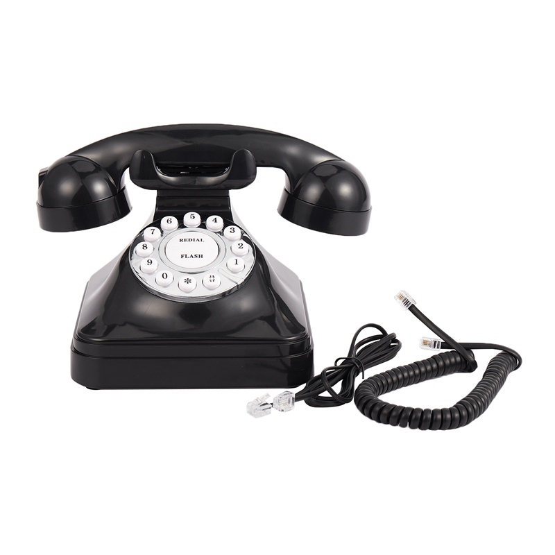 Điện Thoại Di Động Cổ Điển Bằng Nhựa Có Dây Để Bàn Trang Trí Nhà Cửa / Văn Phòng Đa Năng